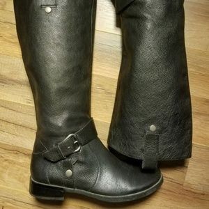Gorgeous Black Nine West Leather Takedown boots.